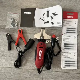 585015 Oregon 12v Sure Sharp Handheld Electric Chainsaw Chain Grinder/sharpener 2-in-1