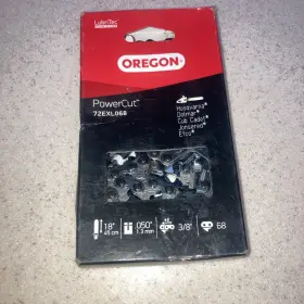 72exl068 Oregon 18 Inch Full Chisel Chain For Jonsered Husqvarna Dolmar More Usa