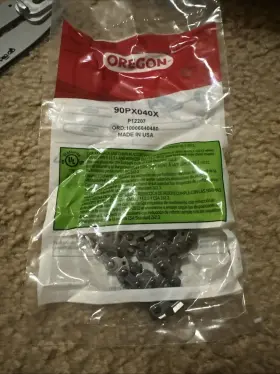 90px040g Oregon 10 Inch Pole Saw Chain 3/8 .043 Gauge 40 Drive Links 90px40 Profile Polesaw