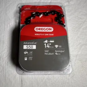 91px050 Oregon S50 Advancecut 14 Inch Saw Chain .050 Gauge 3/8 Low Profile 50 Drive Links