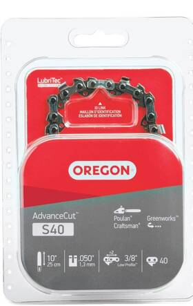 Oregon Ox 150 Advance Cut 10 Inch 40 Links Chainsaw Chain S40 Saw