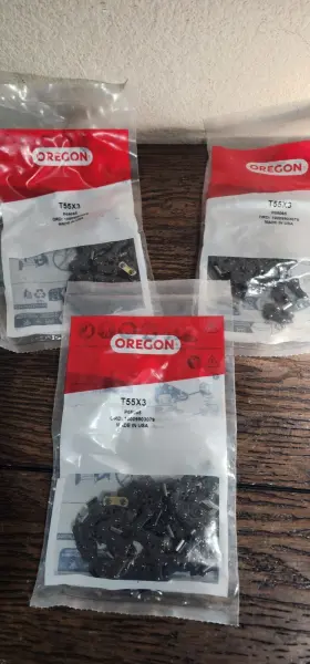 T55x3 Oregon 3 Pack 16 Inch Powercut Saw Chains Chain Blades