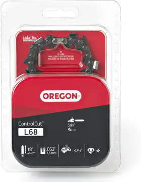 Oregon Tool 445008726751 L68 Controlcut Chainsaw Chain For 18-inch Bar 68 Drive Links .325 Inch Pitc