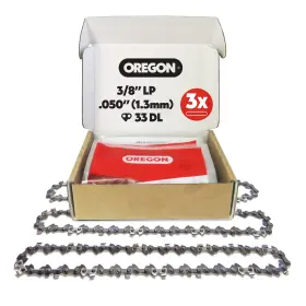 91p033x3 Oregon Tool Inc 3-pack Pole Saw Chain 3/8 Inch Lp Pitch .050 1.3 Mm Gauge For 8 20cm