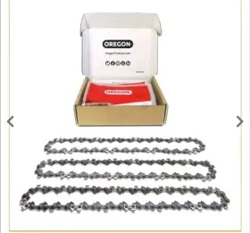 S52x3 Oregon Tool 3-pack Chainsaw Chain 3/8 Inch Lp Pitch .050 1.3 Mm Gauge For 14 35cm