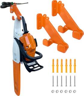 Osroene 445002099028 Chainsaw Hanger 2 Pack Wall Mount Heavy Duty Holder Garage