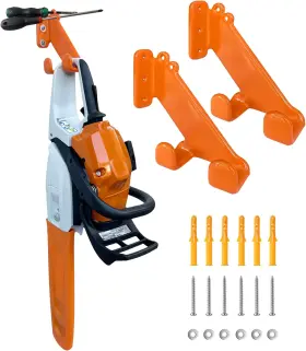 Osroene 445002099028 Chainsaw Hanger 2 Pack Wall Mount Heavy Duty Holder Garage
