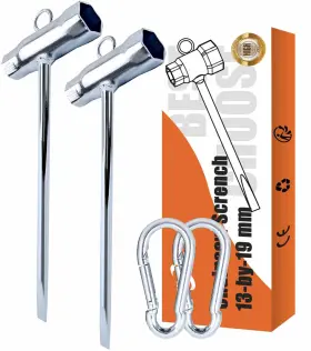 Jmbs02 Osroene Chainsaw Wrench 2 Pack Tool Chain Saw Scrench With Hook 13 By 19mm