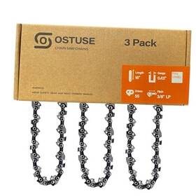 Ostuse 16-55dl-0.43 Full-chisel 3-pack S55 16 Inch Chainsaw Chain 3/8 Lp -55dl-0.43