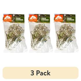 Ozark Trail Ot9cs 3 Pack 40 Inch Metal Fishing Stringer 9 Snap Clips Catch Storage