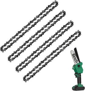 Panzheng 711181727760 Mini Chainsaw Chain 6 Inch Replacement Guide Saw For Cordless