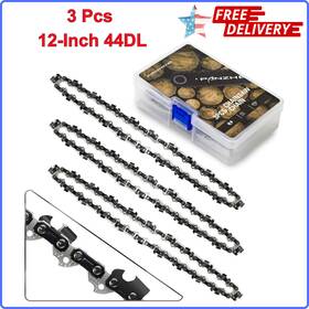 Panzheng Sg-s44 Chainsaw Chain For 12-inch Bars S44 3/8 Inch Lp Pitch - .050 Gauge 44 Drive Links