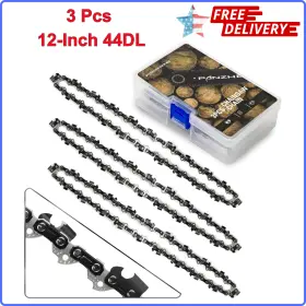 Sg-s44 Panzheng Chainsaw Chain For 12-inch Bars S44 3/8 Inch Lp Pitch - .050 Gauge 44 Drive Links