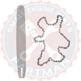 S206381x Partman 20 Inch Bar And Chain For Stihl 028 029 Ms280 Ms290 Ms310 Ms390 .325 .063 81dl D025