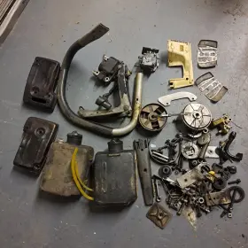 340704 Partner R15 R16 R-16 Chainsaw Parts Lot Mufflers Fuel Tanks Hardware More