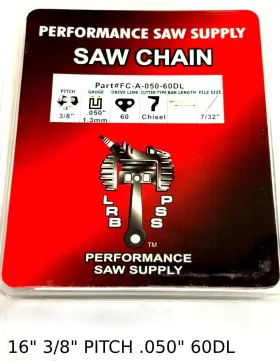Fc-a-050-60dl Performance Saw Supply 16 Inch Chain 60dl 3/8 Fit Homelite Super Xl Xl12 330 360 350 Old Blue Big Red 410
