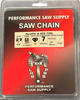 Performance Saw Supply Fc-a-050-72dl 20 Inch Chain 72dl 3/8 Fit Husqvarna 357xp 365 372xp 455 460 465 562xp 572xp 565 55