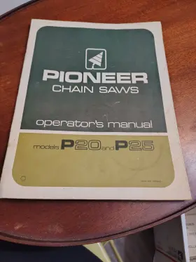 430449 Pioneer P20/p25 Chainsaw Operators Manual Mpn