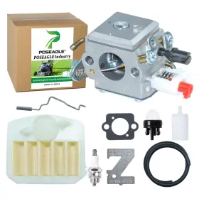 C3el32 Poseagle 727380465815 Carburetor Kit For 340 340e 345 346 346xp 350 351 353 Chainsaw Engine Rep