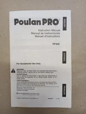 115578527 Poulan Pro Pole Saw Instruction Owners Manual Pp445