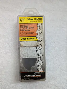 461-455 Power Care 14 Inch Saw Chain Y52 Drive Links Lightly Used