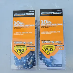 473-039 Power Care - Home Depot 2 New Chains 10 Inch Chainsaw Centri-lube Chain Y40 Dl 3/8 Lp