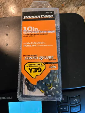 463-171 Powercare 10 Inch Y39 Semi Chisel Chainsaw Chain