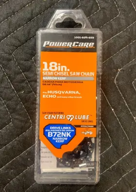 Cl25072nkpc2 Powercare Trilink 18 Inch B72 Narrow Kerf Semi Chisel Chainsaw Chain