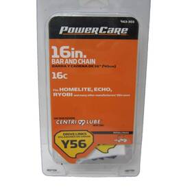 Powercare Cs-a1-56l 16ftft Chainsaw Chain Blade 3/8 Inch Lp 0.050 Gauge Y56 Dl Echo Homelite Poulan Et