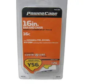Cs-a1-56l Powercare 16ftft Chainsaw Chain Blade 3/8 Inch Lp 0.050 Gauge Y56 Dl Echo Homelite Poulan Et