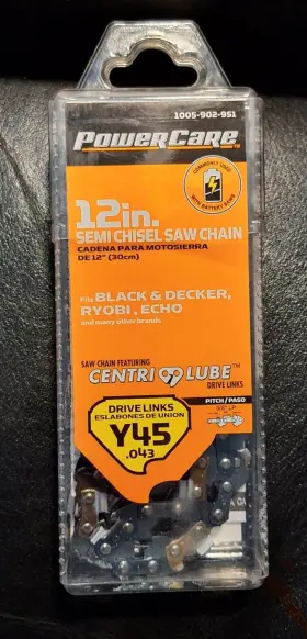 1005-902-951 Powercare Ev0005 Y45 12 Inch Semi Chisel Saw Chain Brand New