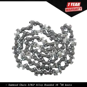 Qs481696qr Powerpump New Sawwood Chain 3/8lp Alloy Rounded 16 Inch 56 Knots 050 Various Saws