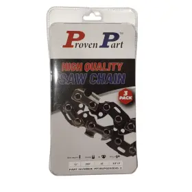 Fb-35 Proven Part 717313690896 3x Semi Chisel Low Profile Chain 3/8 .050 45dl Fits Frontier F-35 Mark