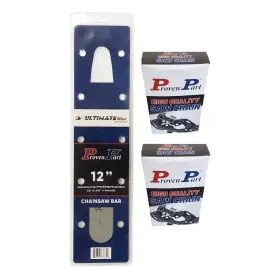 Ppbad1238lp043447a041 Proven Part 12in Bar And 2 Chains 3/8lp .043 44dl For Stihl Ms 211 C C-be 220