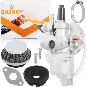 Z9035-pca Qazaky Carburetor For 43cc 47cc 49cc 50cc Syx Moto Holeshot Kids Mini Dirt Silver