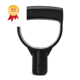 Wd4355 Qwork Plastic Spade Shovel With D-grip Handle 1 Inch 25mm / Black
