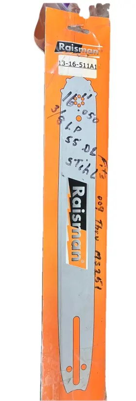 13-16-511r1-co Raisman 16 Inch Chainsaw Guide Bar Only For Stihl Ms 170 Fits 55dl .050 Chain