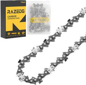 Razedg 037936128126 20 Inch Carbide Chainsaw Chain 3/8 Pitch .050 Gauge 70 Drive Links Fits