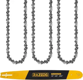 Razedg 037936128270 20 Inch Chainsaw Bar And Chain Combo .325 Pitch 050 Gauge 78 Drive Links Fi