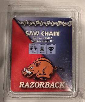 Razorback 7-05702 Saw Chain Suits Bar Length 16 Inch