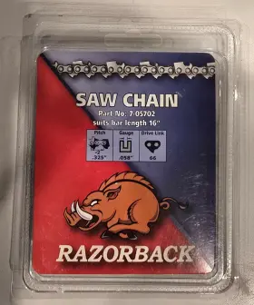7-05702 Razorback Saw Chain Suits Bar Length 16 Inch