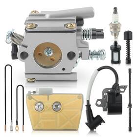 Realray 710597762679 Carburetor And Ignition Coil For Stihl 038 Ms380 Ms381 038av Super Magnum Chainsaw