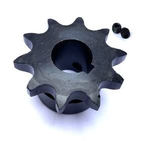 Rhking 726434661739 #40 Roller Chain Sprocket B Type 5/8 Inch Bore 10 Tooth Black