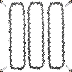 Rmt-61236 Rmtceg 8 Inch Chainsaw Chain Replacement 3 Pack 1/4 Lp Pitch 45 Drive Links