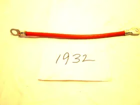 1932 Rotary Red 6 Gauge Battery Cable 8 Inch New Old Stock