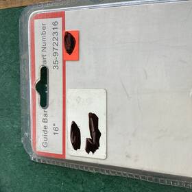 Rotary 35-9722316 16 In Steel Chainsaw Guide Bar Gray 40cm 050c 67e Part