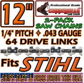 71pm3-64 Rotary Copperhead 2-pack 12 Inch Saw Chains For Stihl Ht-km Pole 3670 005 0064