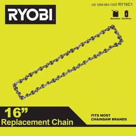 Ryobi 705353674853 16 Inch 0.050-gauge Replacement Full Complement Standard Chainsaw Chain 56 Links