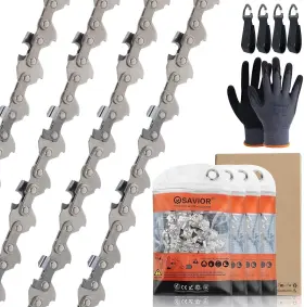 Wg325.9 Savior 313044022014 4 Pack 5 Inch Chainsaw Chain For Worx Wg324 / Wg324.9 Wg325 Fas