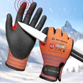 3326 Schwer Freezeguard-x Winter Work Gloves For Men And Large Orange